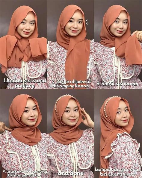 Tutorial Hijab Segiempat Oval