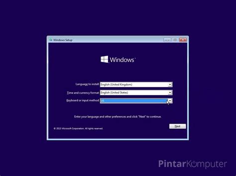 tutorial install windows 10