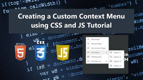 tutorial javascript context menu