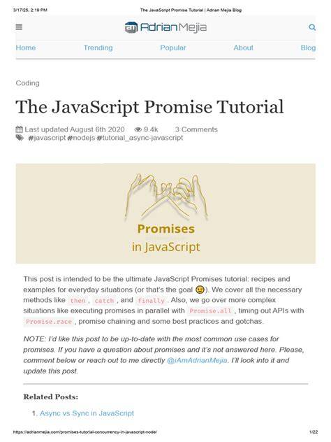 tutorial javascript promise