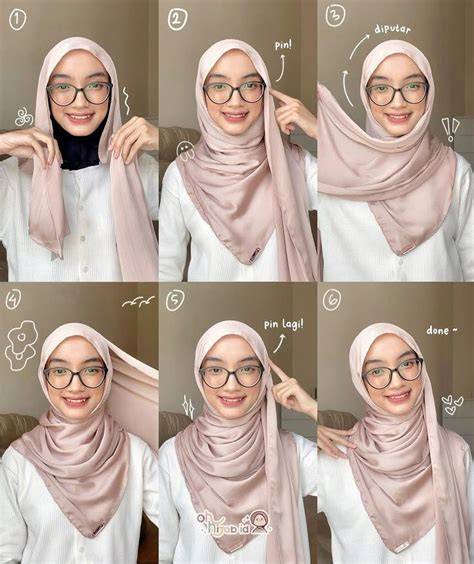 Tutorial Jilbab Segi Empat Jadi Outer