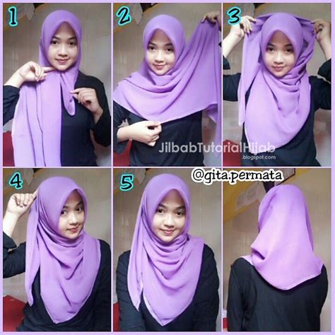 Tutorial Jilbab Segi Empat Jadi Outer