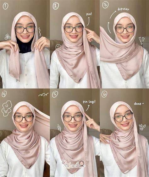 Tutorial Jilbab Segi Empat Jadi Outer