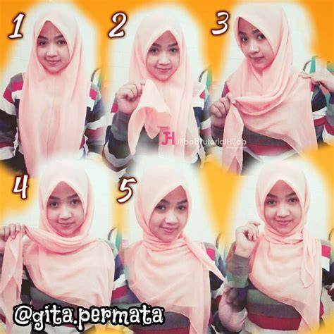 Tutorial Jilbab Segi Empat Jadi Outer