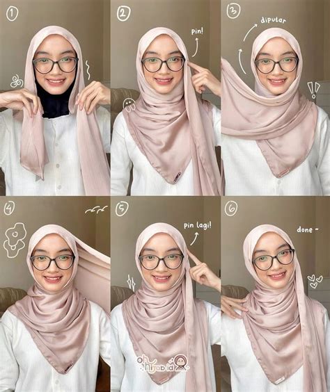 Tutorial Jilbab Segi Empat Jadi Outer