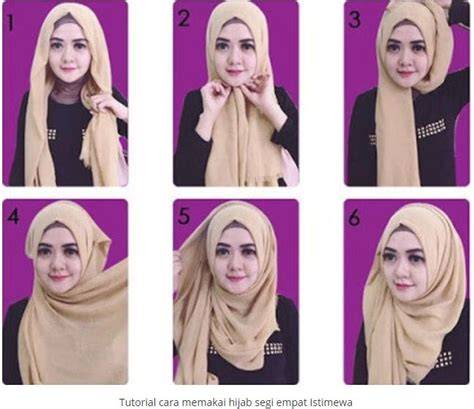Tutorial Jilbab Segi Empat Jadi Outer