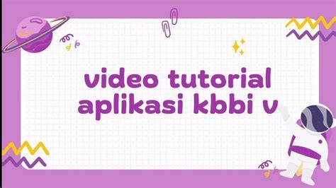 tutorial kbbi