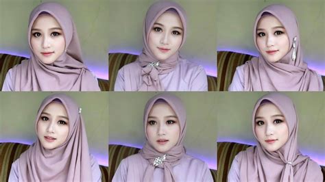 tutorial kerudung segi empat cantik
