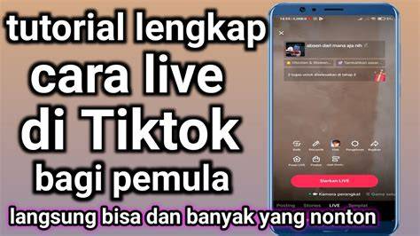 tutorial live di tiktok