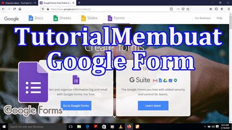 tutorial membuat google form