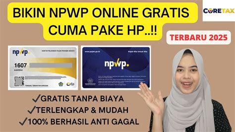 tutorial membuat npwp online