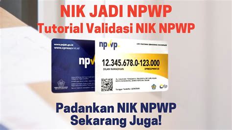 tutorial nik npwp