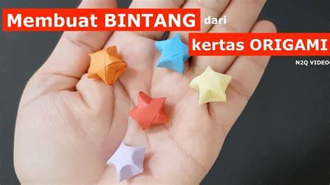tutorial origami bintang