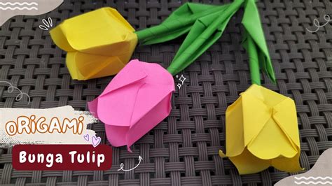 tutorial origami bunga