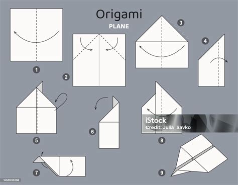 tutorial origami pesawat