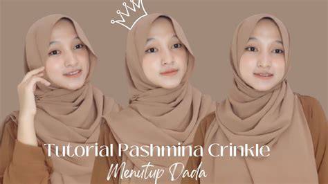 tutorial pashmina crinkle