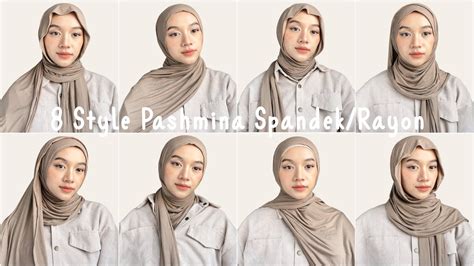 tutorial pashmina kaos