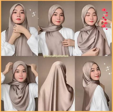 tutorial pashmina menutup dada
