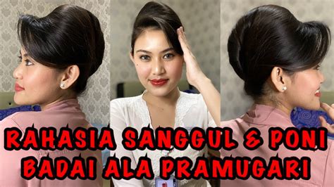 tutorial rambut pramugari