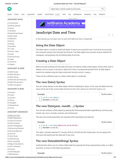 tutorial republic javascript