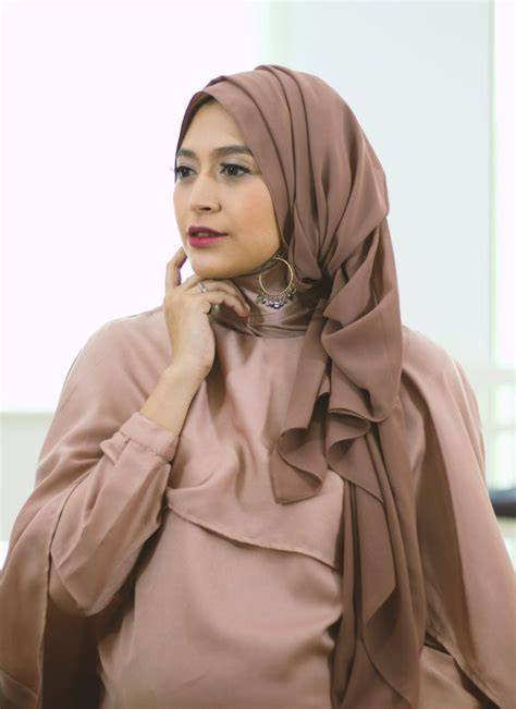 tutorial turban pashmina