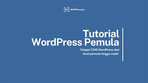 tutorial wordpress pemula