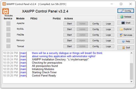 tutorial xampp mysql