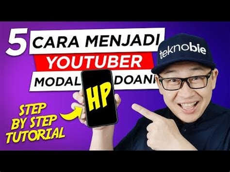 tutorial youtuber pemula