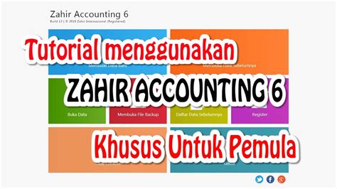 tutorial zahir accounting
