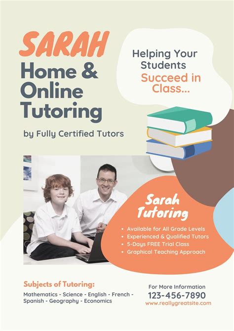 Simple Math Tutoring Flyer Design Template in Word, PSD, Publisher