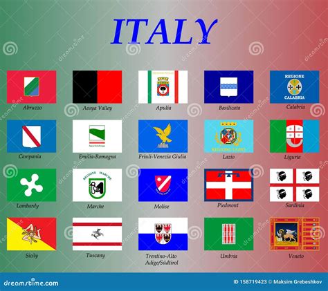 tutte le bandiere dell italia