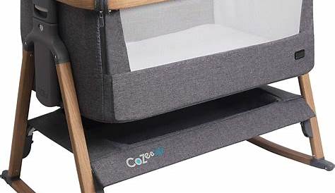 Tutti Bambini Cozee Amazon CoZee Air Bedside Crib (Charcoal/Oak) From