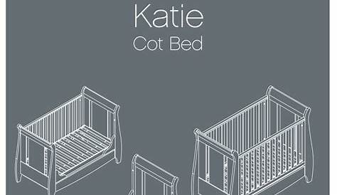 Tutti Bambini Katie Cot Bed in Grey with Sprung Mattress