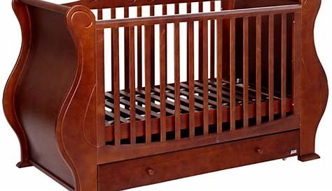 Tutti Bambini Louis Cot Bed Walnut With Mattress & Cover
