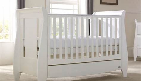Tutti Bambini Lucas Sleigh Cot Bed 3 In 1 White Baby Lurve