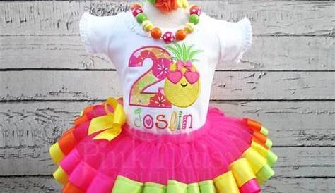 Tutti Frutti Pineapple Birthday Shirt Or Bodysuit For Girls