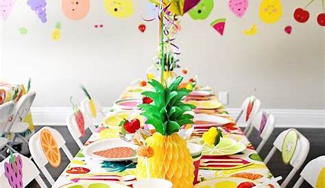 Colorful Tutti Frutti Birthday Party Summer Party Ideas Birthday