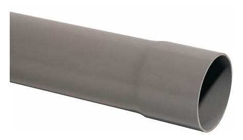 tuyau sanitaire flexible 40mm 5m PVC gris Hubo