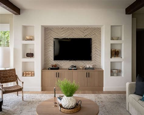 Houzz Modern Tv 2020 Feature wall living room, Living room