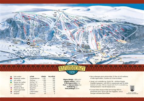 Ramundberget Piste Map Plan of ski slopes and lifts OnTheSnow