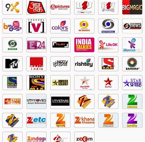 tv channel list in india