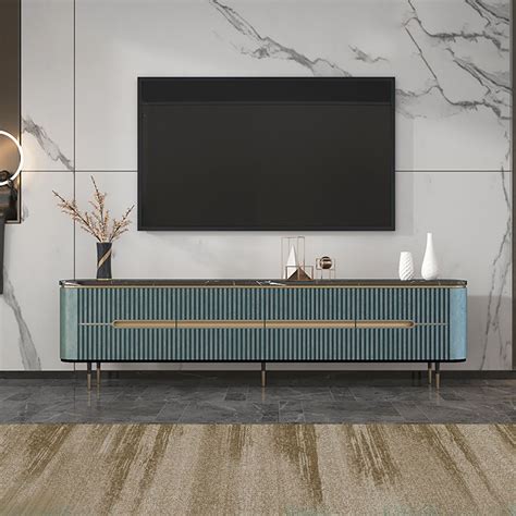 Tv Console In Blue