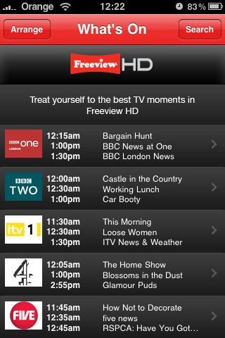 tv freeview tv guide for ios