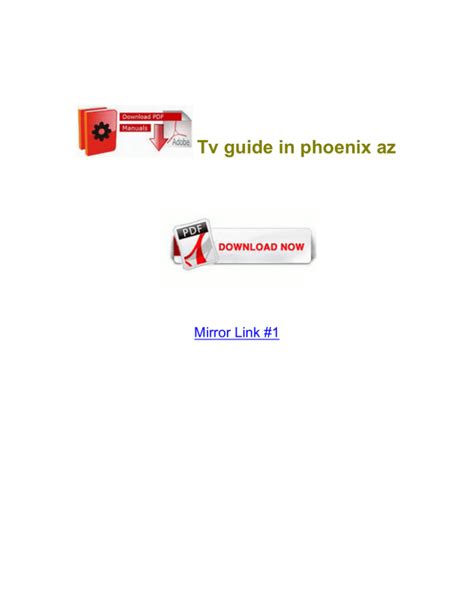 tv guide phoenix arizona 85041