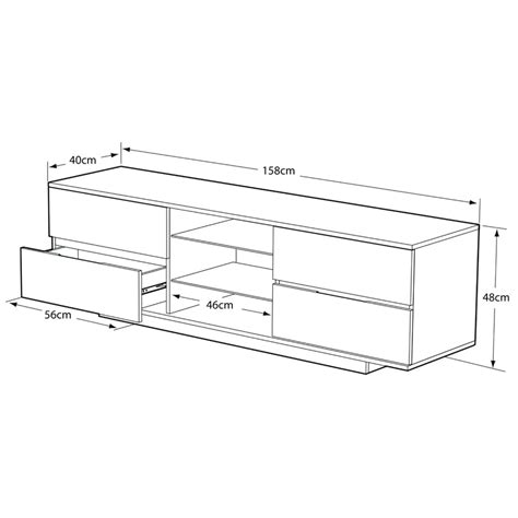 tv stand console height