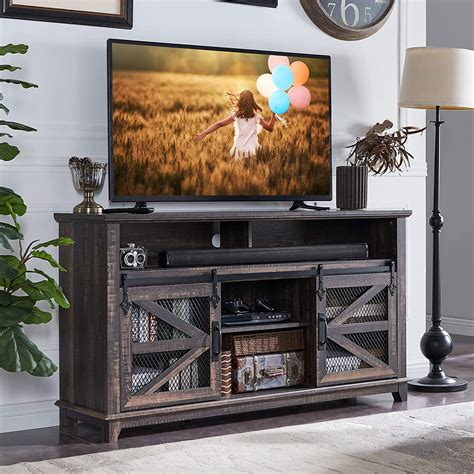 Tv Stand Rustic Wood