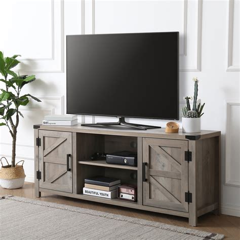 tv stand with storage cabinets