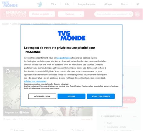 tv5monde enseigner le fle