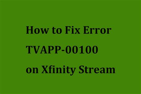 tvapp-00100 error
