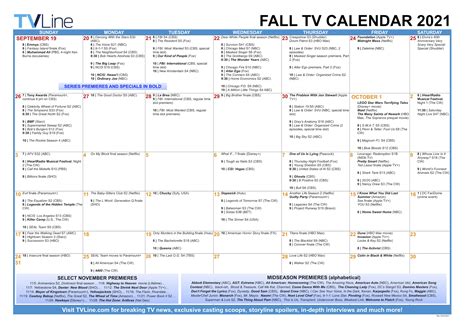 tvline 2023 fall schedule